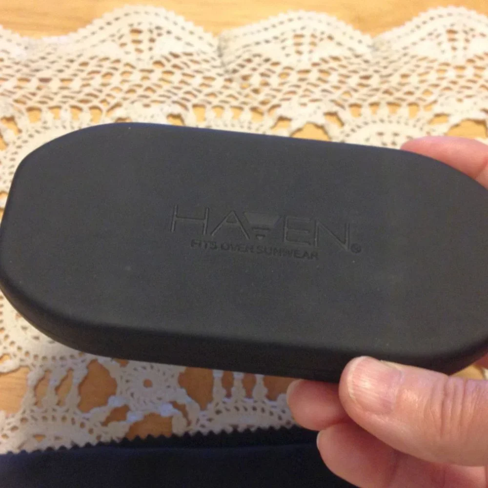 Haven Fits Over Sunwear glasses case with cleaning cloth